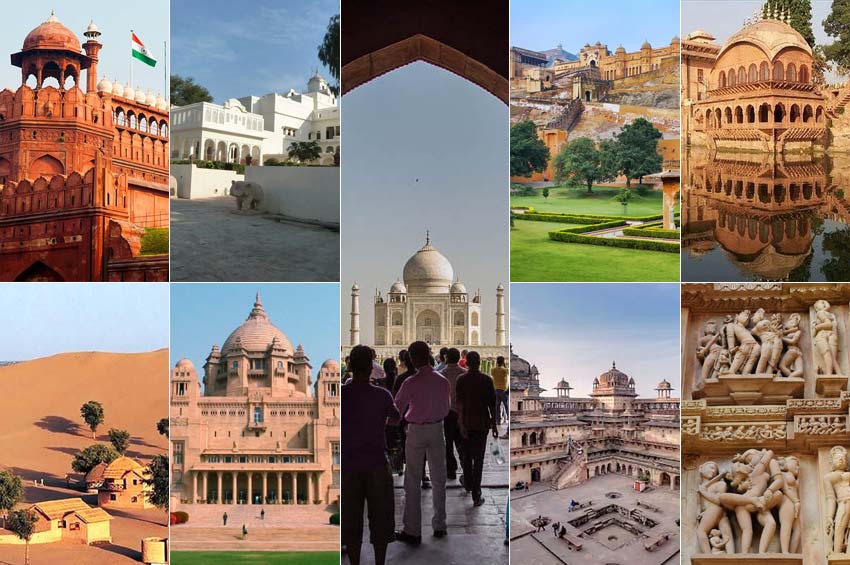 Delhi - Mukundgarh - Khimsar - Jodhpur - Jaipur - Bharatpur - Orchha - Khajuraho - Agra - Delhi Tour